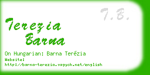 terezia barna business card