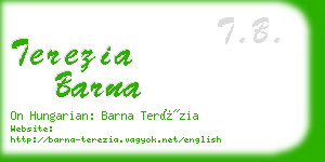 terezia barna business card